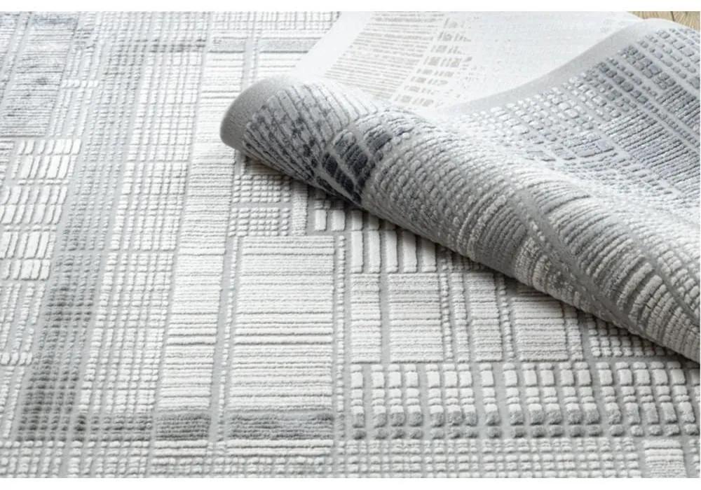 Luxusný kusový koberec akryl Mateo šedý 160x230cm