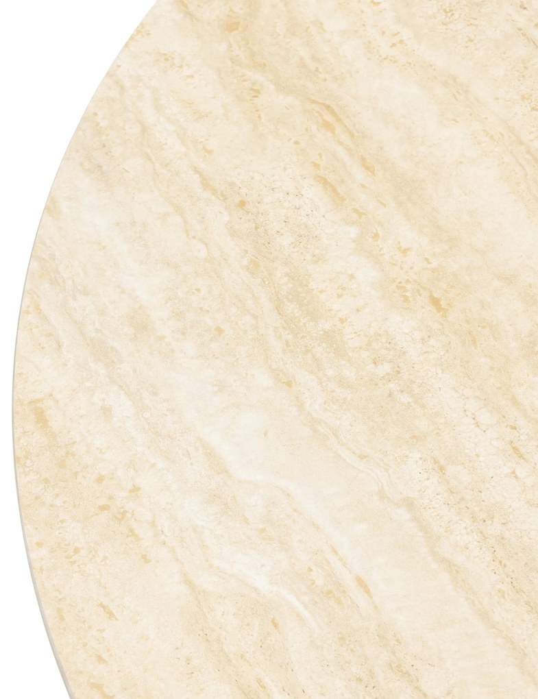 Konferenční stolek Alesund 90 cm travertin/dub přírodní
