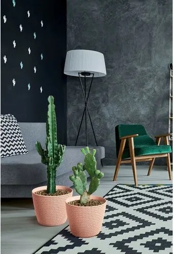 Prosperplast Obal na kvetináč Splofy biela, pr. 13 cm