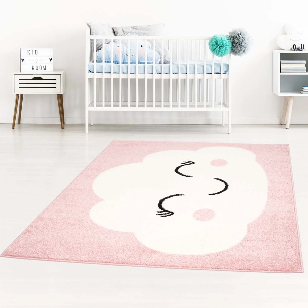 Dekorstudio Moderný koberec BUBBLE - Ružový Obláčik Rozmer koberca: 120x160cm
