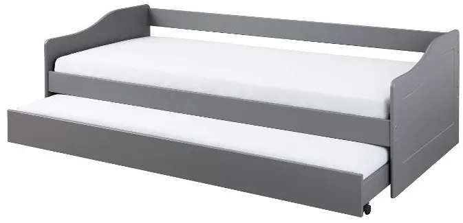 Inter Link Výsuvná detská posteľ Leonie (sivá, 90 x 200 cm)  (100394248)