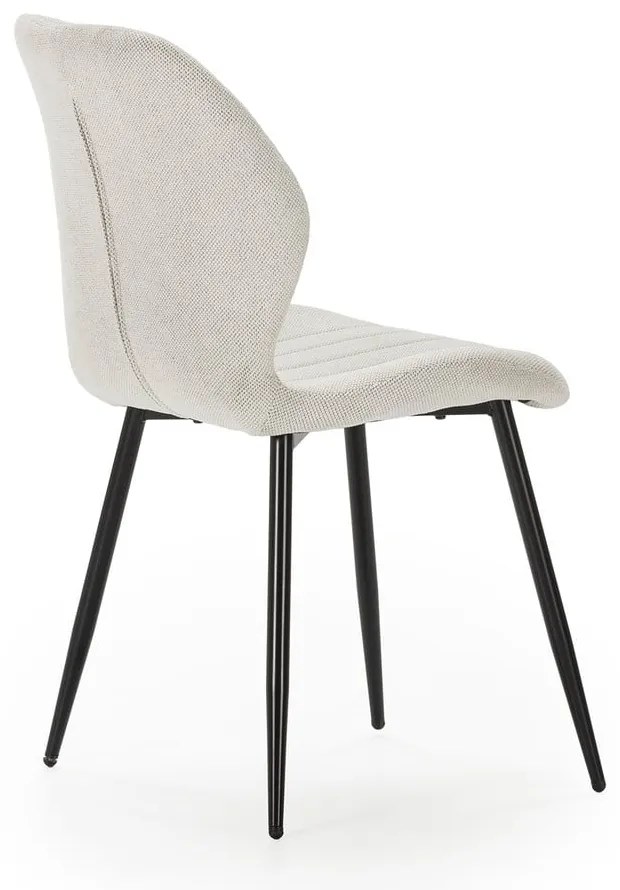 Krémové jedálenské stoličky v súprave 4 ks Milu – Marckeric