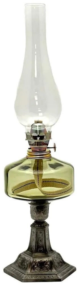 Floriánova huť Petrolejová lampa LUDMILA 42 cm lesná zelená 210-0702-0000-12-00-000