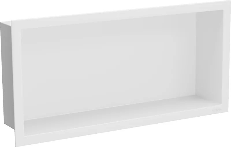 Mexen X-Wall-R zapustená polička s okrajom 45 x 20 cm, biela - 1920452010