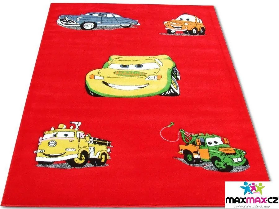 MAXMAX Detský koberec CARS red