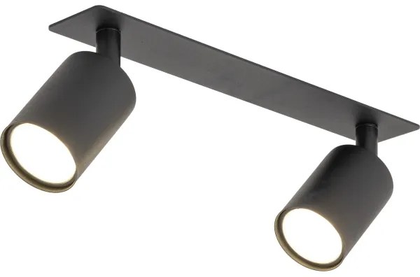 Podhľadové bodové svietidlo NEX 2xGU10/10W/230V čierna