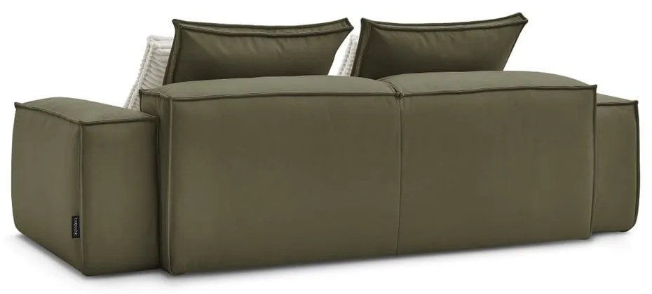 Zelená pohovka z imitácie kože 260 cm Boheme – Bobochic Paris