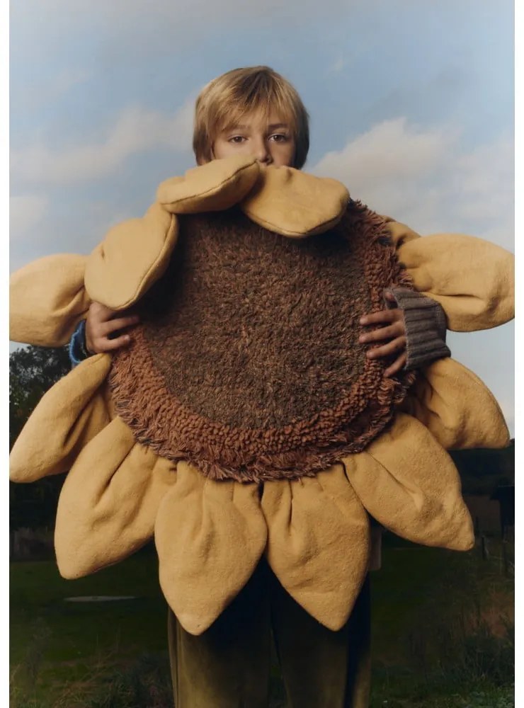 Bavlnený detský vankúšik 90x90 cm Sunflower – Lorena Canals