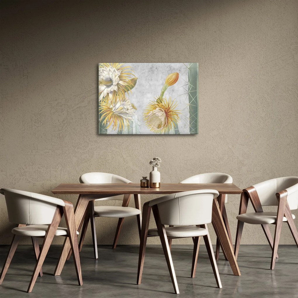 Obraz - Rozkvitnuté kaktusy (70x50 cm)