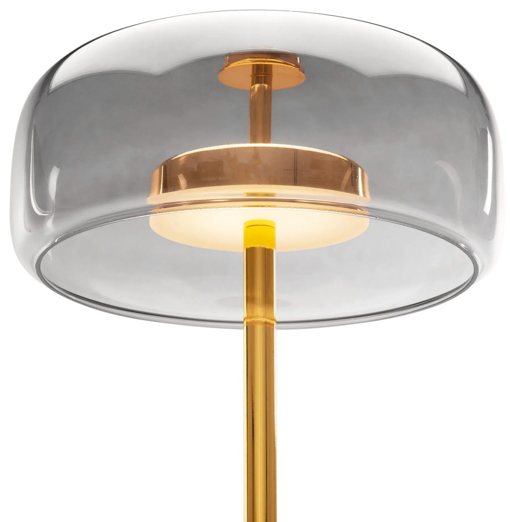 Toolight - podlahová stojaca lampa Reno E27, 300216, zlatá, OSW-09853