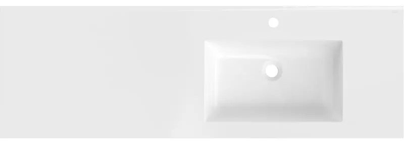 Mexen Otis, umývadlo na zapustenie 141 x 46,5 cm, pravé, biela lesklá, 25181400P
