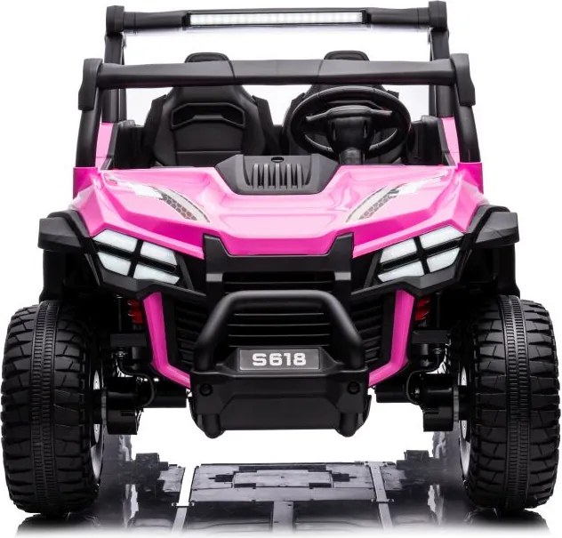 LEAN CARS Elektrické autíčko S618 ružové 4x4