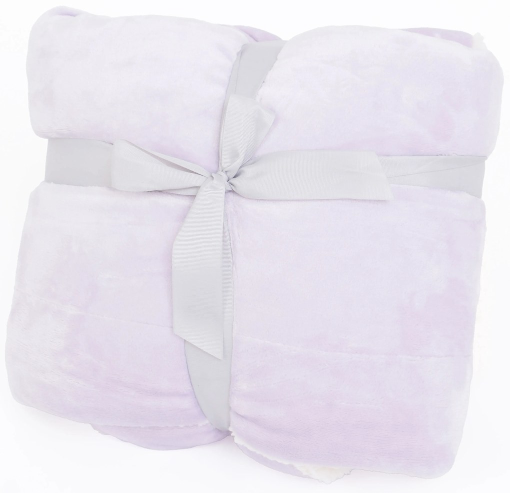 Baránková deka mikroplyš Exclusive 220 × 200 cm – Laura lila