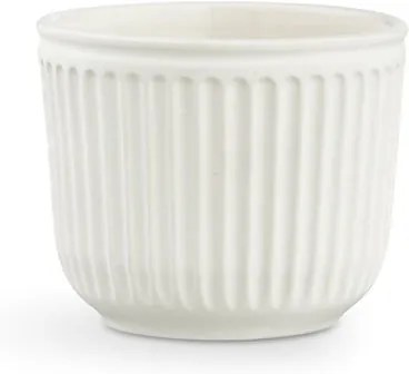 Biely miniatúrny kameninový kvetináč Kähler Design Hammershoi Flowerpot, ⌀ 11 cm