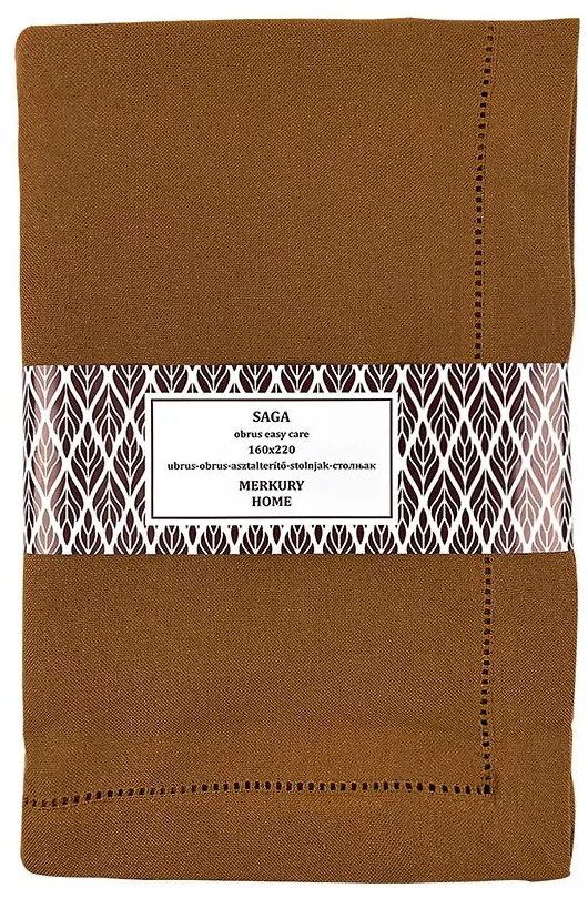 Obrus SAGA horčicová 160x220 easy care