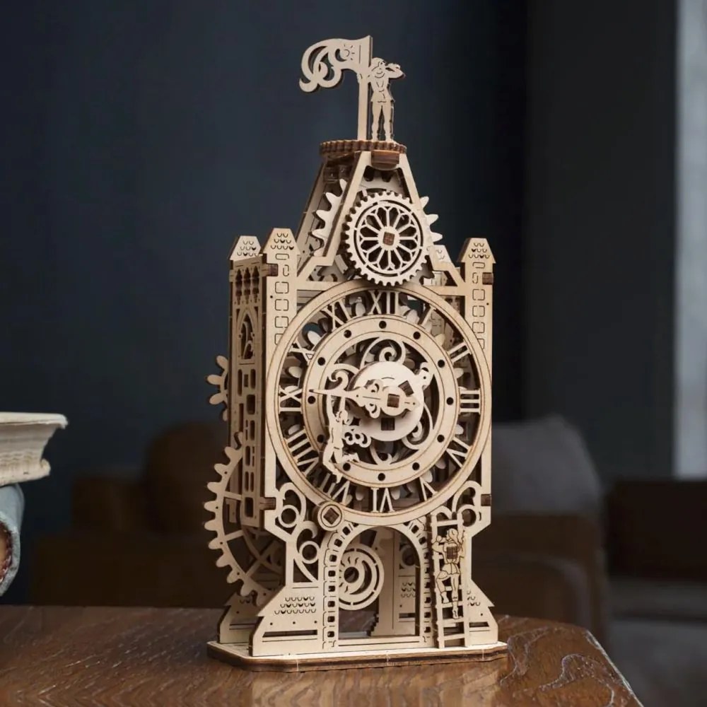 Ugears 3D puzzle Hodinová veža 44 ks