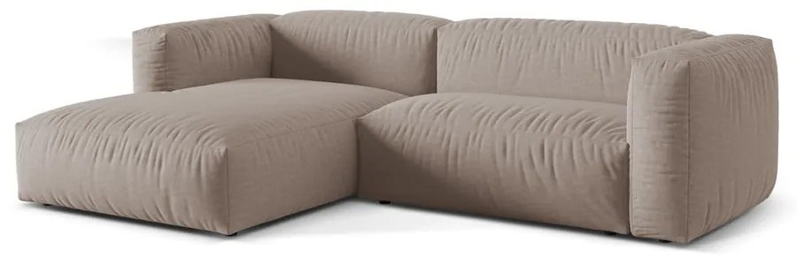 Béžová modulárna rohová pohovka (ľavý roh) Martina – Micadoni Home
