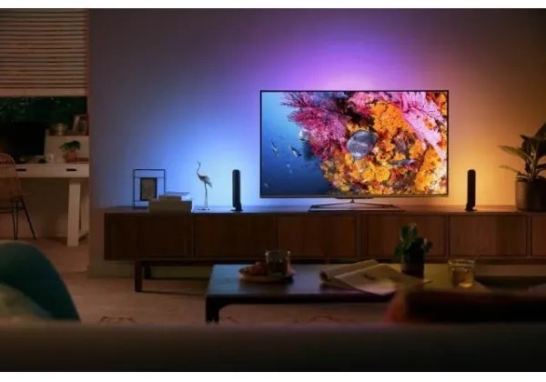Philips -Rozširovacia LED RGB Stmievateľná stolná lampa Hue PLAY LED/6W/230V čierna