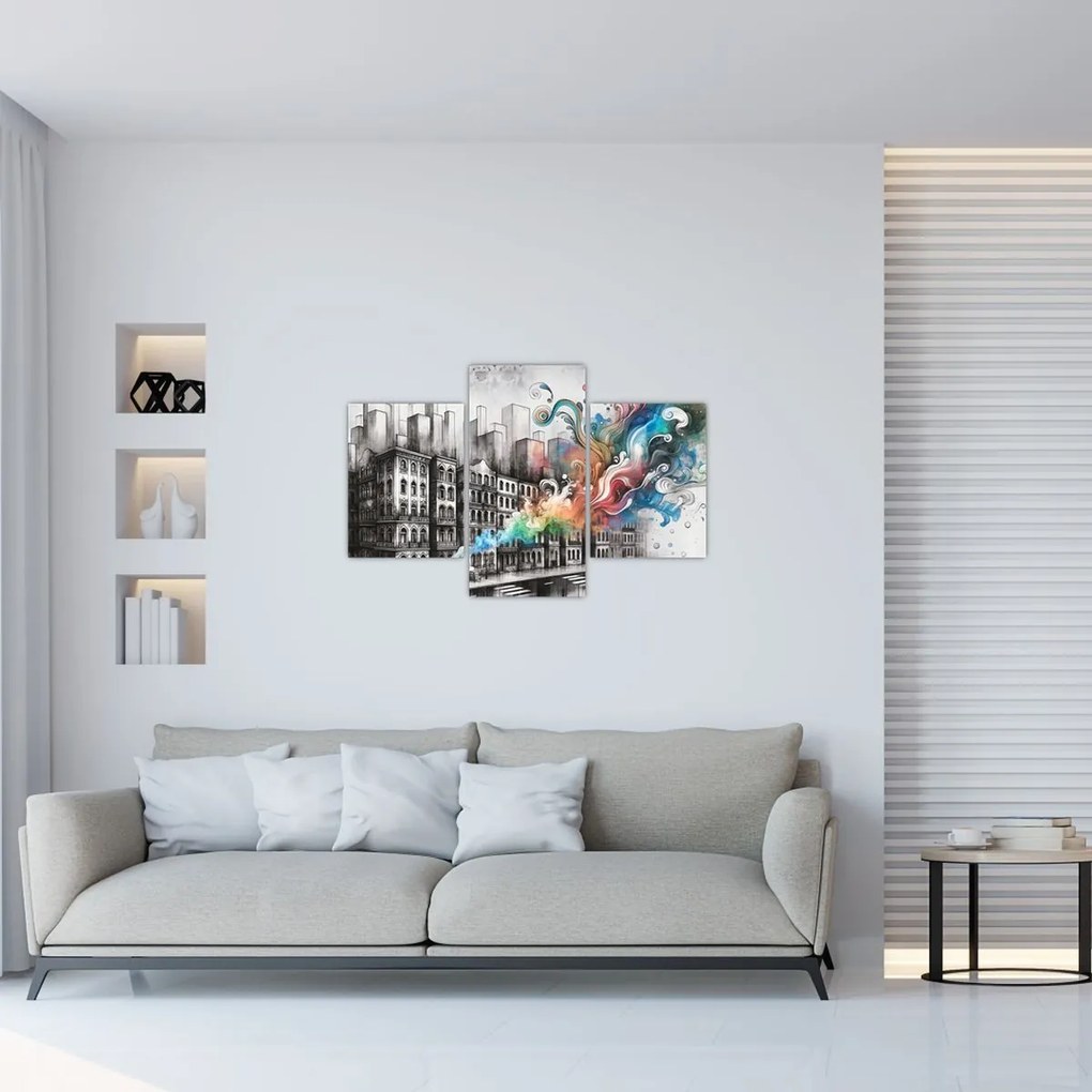 Obraz - Priemyselný život (90x60 cm)
