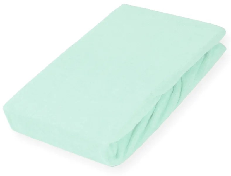 Froté napínacie prestieradlo FR-034 Mintové 100 x 200 - výška 20 cm