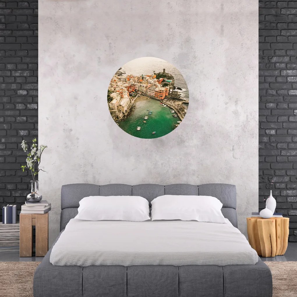 PIPPER. Cinque Terre - Italy - textilná nálepka na stenu Veľkosť: 60 cm