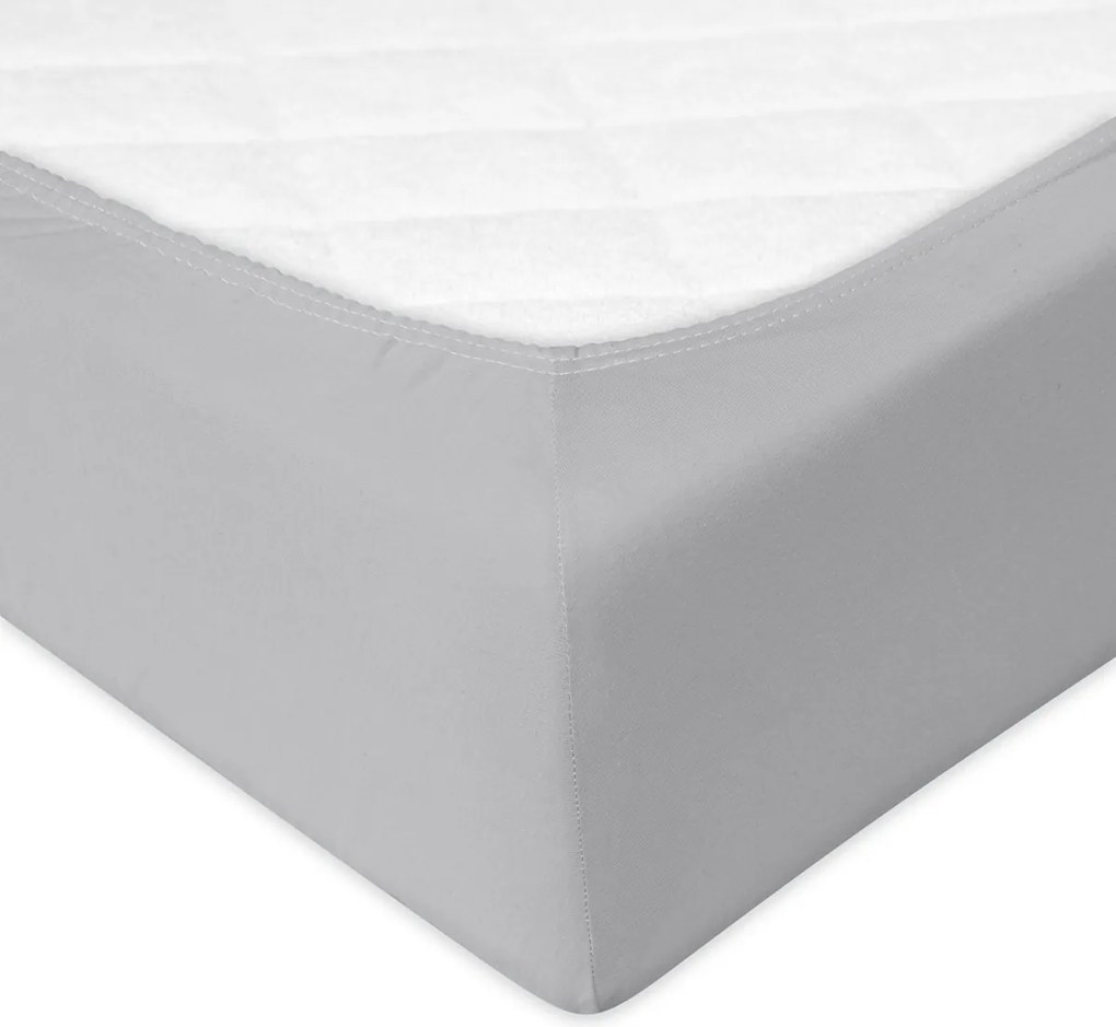 Matex Bamboo nepriepustné prestieradlo svetlosivá, 80 x 160 cm
