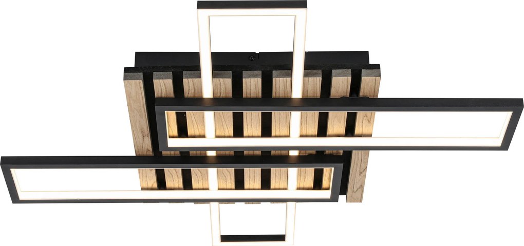 XXXLutz STROPNÉ LED SVIETIDLO, 73,5/66,5/7,5 cm Novel - Interiérové svietidlá - 008227173601