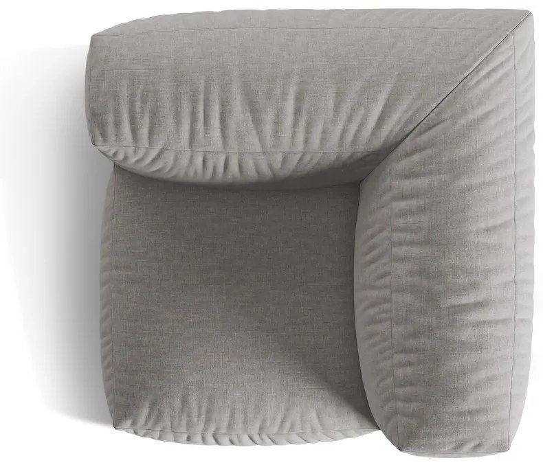 Svetlosivý modul pohovky (variabilný) Martina – Micadoni Home