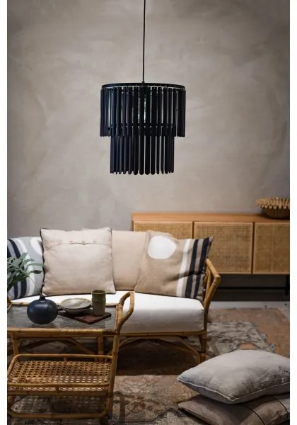 Markslöjd 108581 - Luster na lanku VIENTO 1xE27/40W/230V čierna