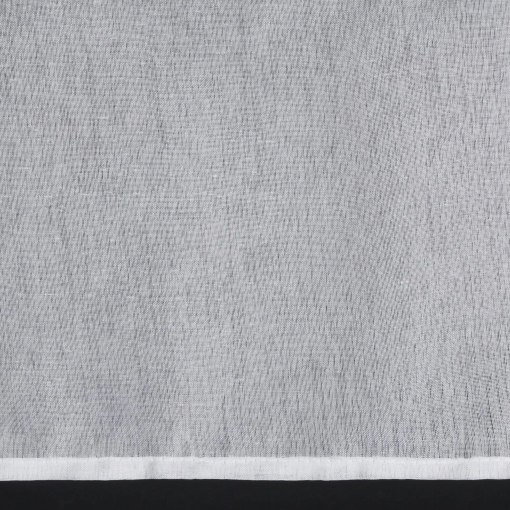 KRÁTKA ZÁCLONA NA PÚTKACH SEVILLA 150X60 CM BIELA