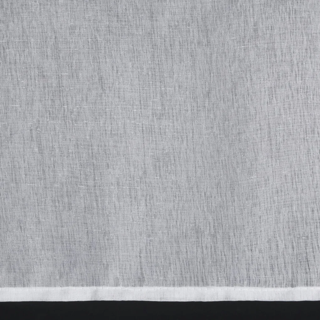 KRÁTKA ZÁCLONA NA PÚTKACH SEVILLA 150X60 CM BIELA