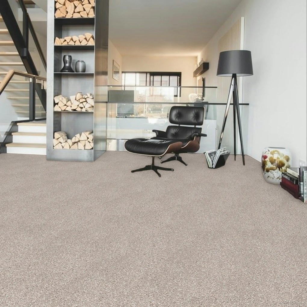 Lano, Koberec metráž Sparkle 250, na mieru, šíře 4m,5m, béžová, ab (mriežka), chodba / predsieň