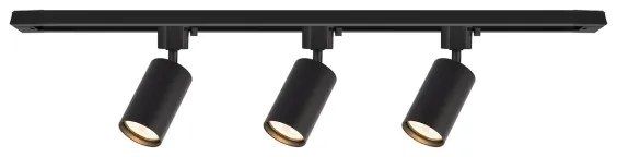 Bodové svietidlo v lištovom systéme TIGER 3xGU10/10W/230V čierna