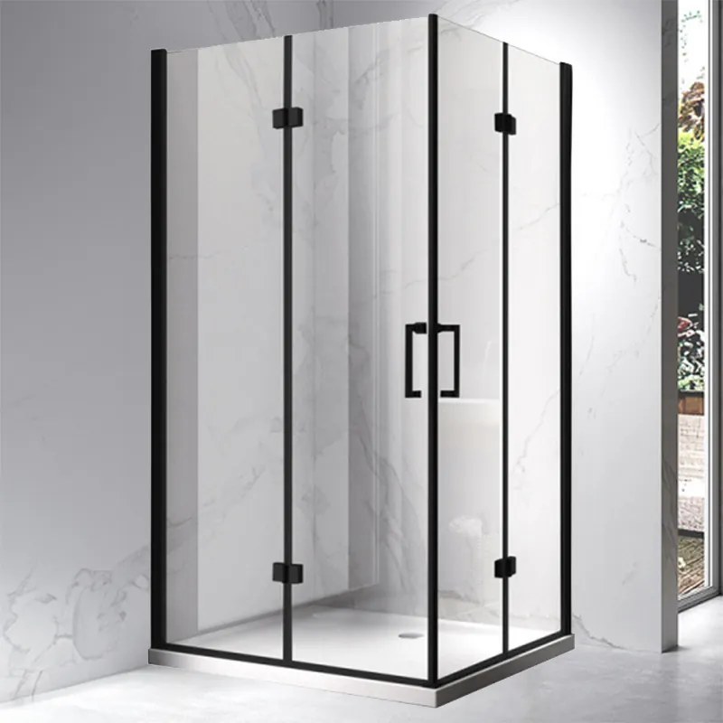 BPS-koupelny Obdĺžnikový sprchovací kút ZES KZ12B-BL 100x80 čierna/transparent - bez vaničky