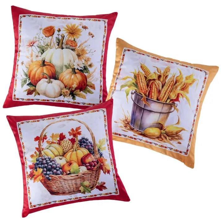 Sada 3 ks obliečok na vankúšiky PUMPKINS 40 x 40 cm