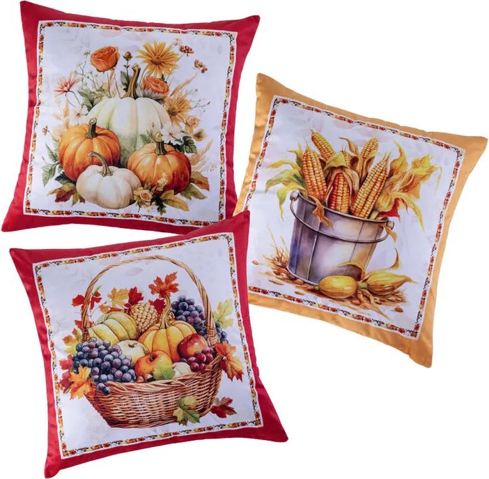 Sada 3 ks obliečok na vankúšiky PUMPKINS 40 x 40 cm