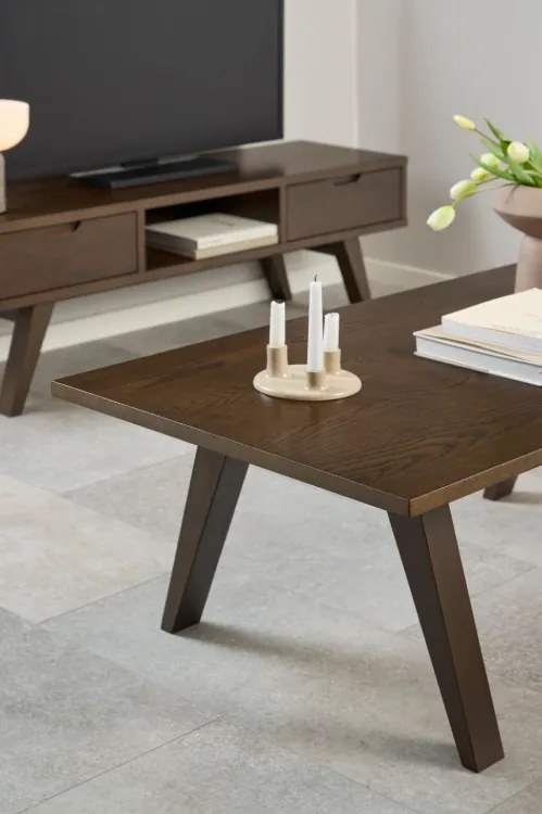 Konferenční stolek A-LINE 130 cm kouřový dub