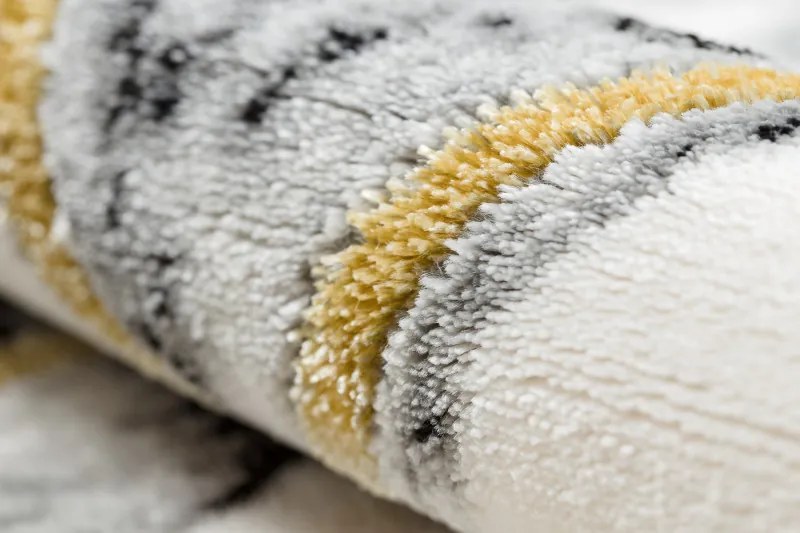 Kusový koberec Emerald 1020 black and gold kruh, 200x200 (priemer) kruh, čiernobiela, obývacia izba, Dywany Łuszczów