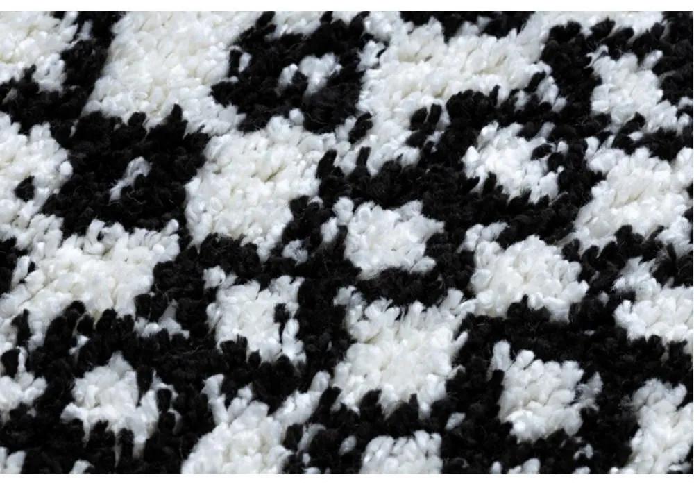 Kusový koberec Shaggy Safi biely atyp 80x250cm