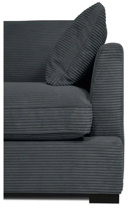 Sivá menčestrová pohovka 266 cm Mobby – Scandic