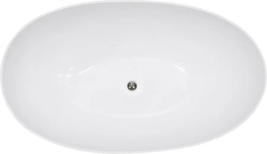 Besco Voľne stojaca vaňa z liateho mramoru Siya Matt 160x92 (172x100), biela lesk/biela mat BESCO-Typ výpuste: Alcaplast Click-Clack s vrchným čisten…