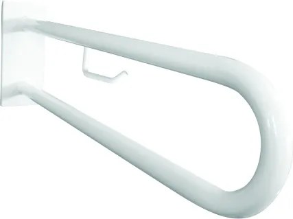 Bemeta Design HELP: Madlo, 600 mm, v tvare U, s držiakom TP, s krytkou, biela - 301807273
