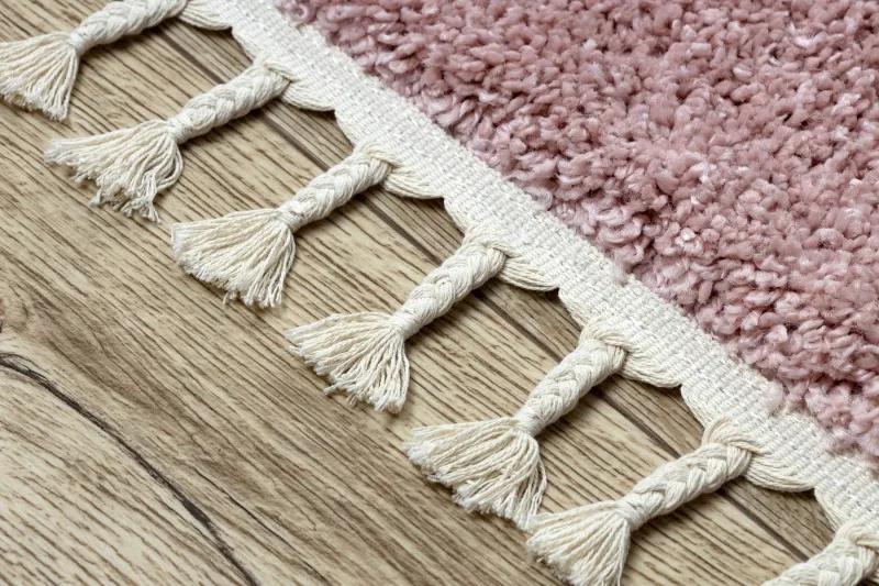 Dywany Łuszczów Kusový koberec Berber 9000 pink - 140x190 cm