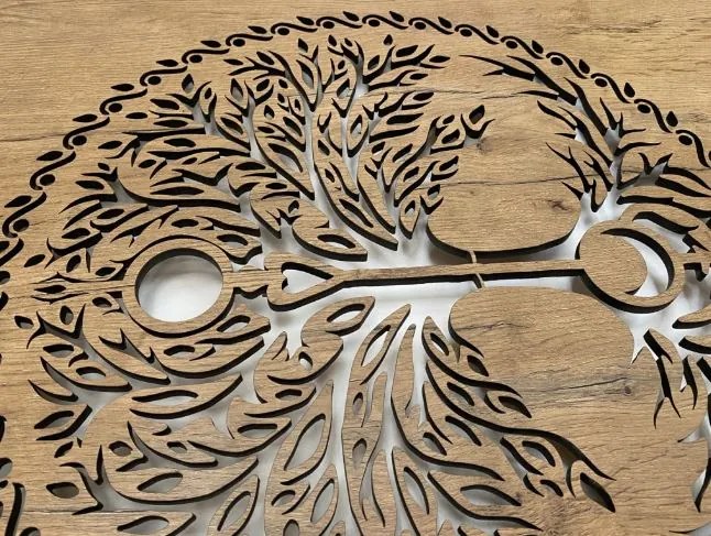 Obraz strom Život s led podsvietením na batériu