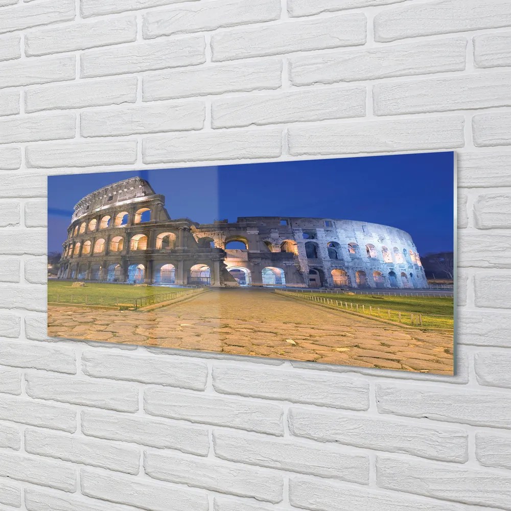 Obraz na akrylátovom skle Sunset rome colosseum 120x60 cm