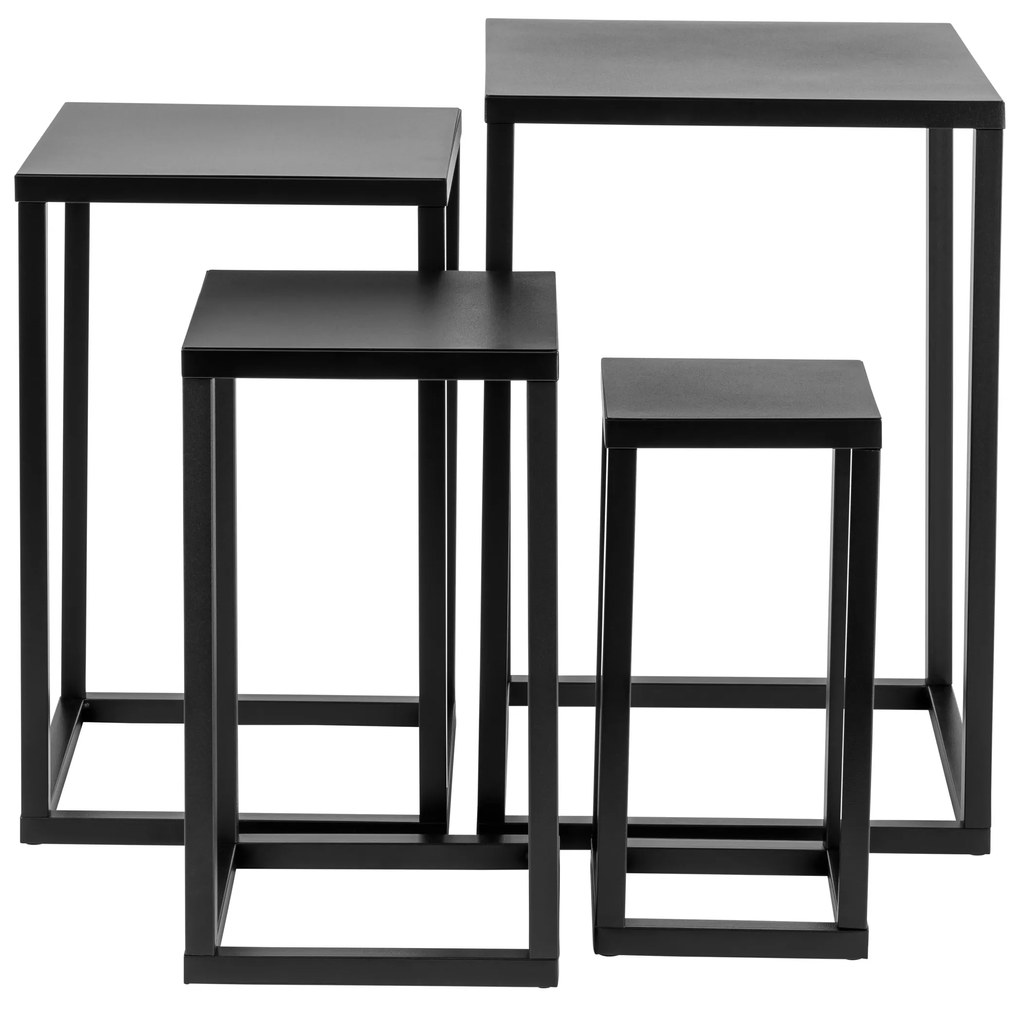 Livarno home Súprava servírovacích stolíkov, 4-dielna  (100392792)