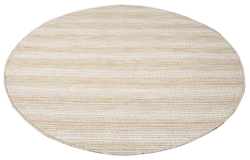 Dekorstudio Šnúrkový okrúhly koberec PALM 3471 - béžový Priemer koberca: 120cm
