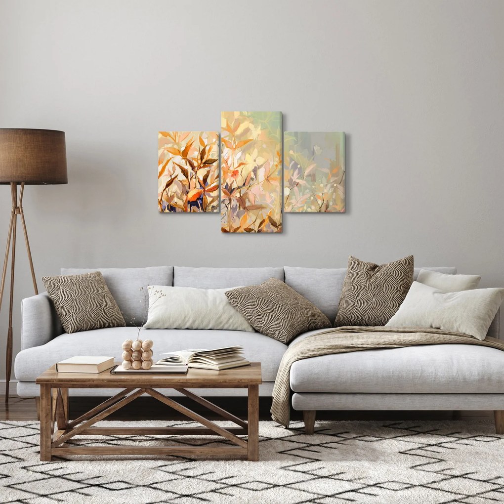 Obraz - Maľované rastliny (90x60 cm)