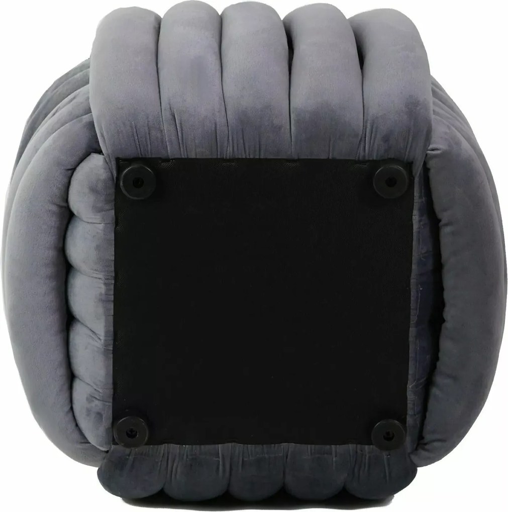 SI Bruni Velvet taburetka sivý