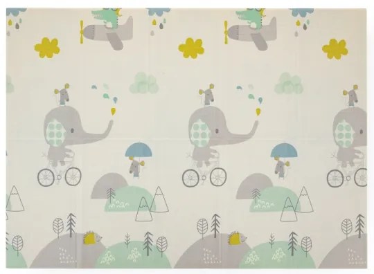 PETITE&MARS - Skladacia podložka na hranie CAMPY ELEPHANT&FOX